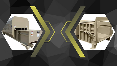 stationary compactor and self contained compactor