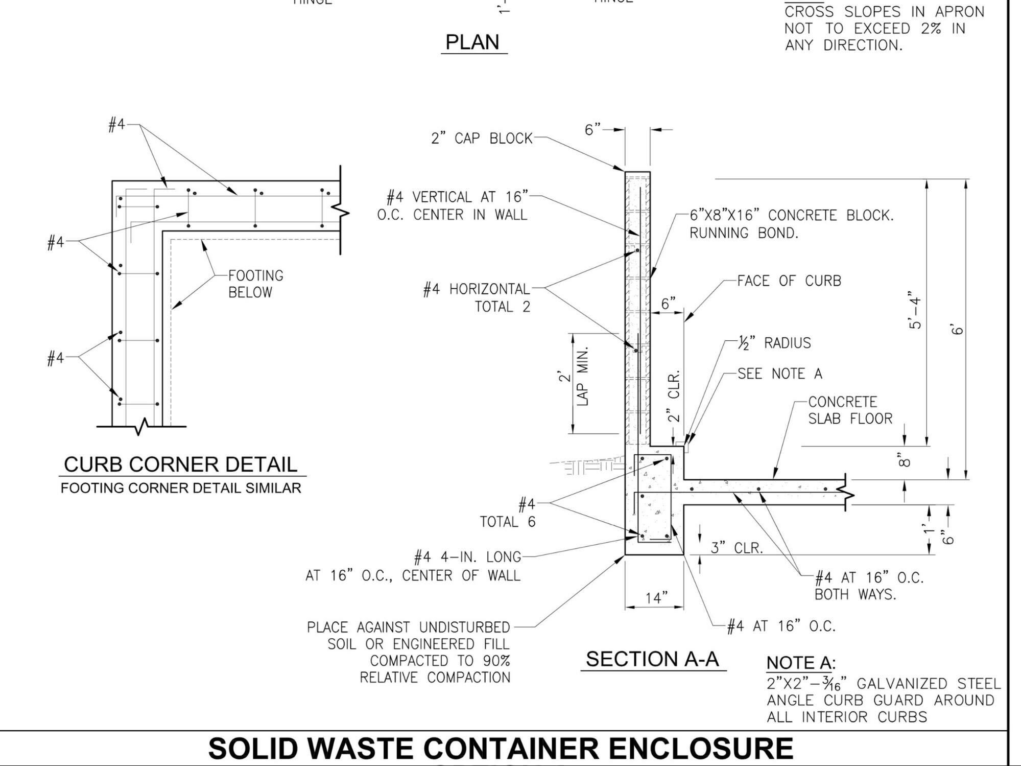 solid waste container enclosure